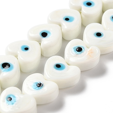 Handmade Evil Eye Lampwork Beads Strands LS-LAMP-E023-07A-01-1