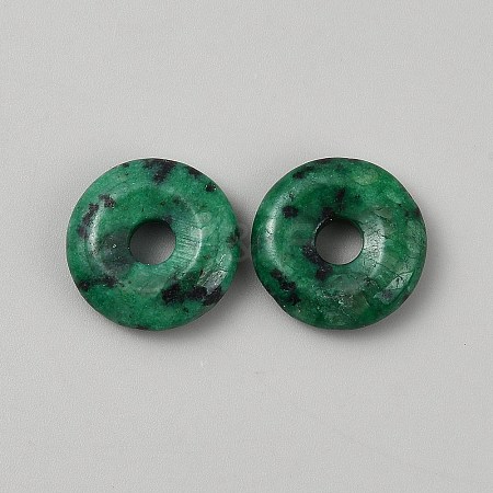 Natural Green Sesame Jasper Pendants G-WH0016-53D-1