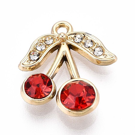 Alloy Rhinestone Pendants PALLOY-T090-58KCG-1