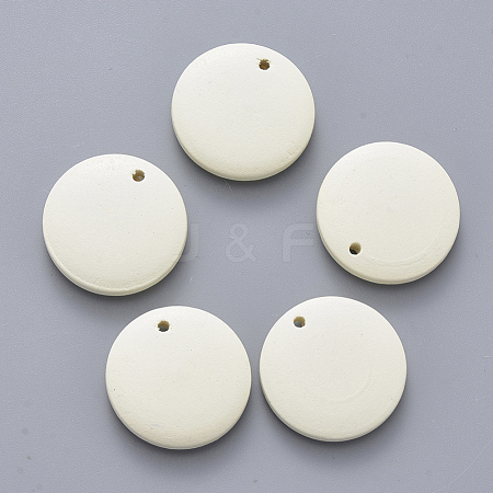 Painted Wood Pendants WOOD-Q040-018A-A08-1