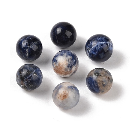 Natural Sodalite No Hole Sphere Beads G-K353-04C-08-1