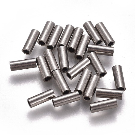 Non-Tarnish 304 Stainless Steel Tube Beads LS-STAS-F224-01P-C-1