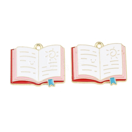 Alloy Enamel Pendants ENAM-L055-01D-02-1