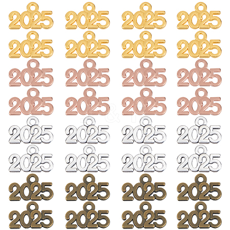 100Pcs 4 Colors Alloy Pendants FIND-SP0002-36-1