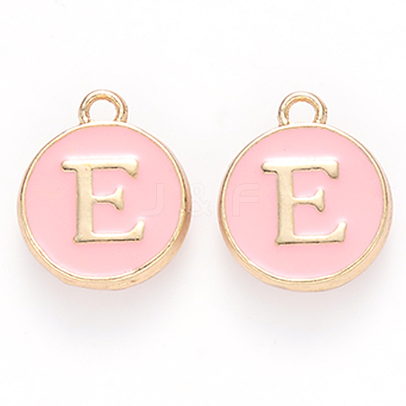 Golden Plated Alloy Enamel Charms X-ENAM-S118-07E-1