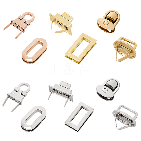 Alloy Bag Twist Lock Accessories AJEW-PH0017-60-1
