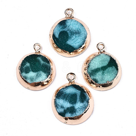 Druzy Resin Charms RESI-S383-056A-01-1