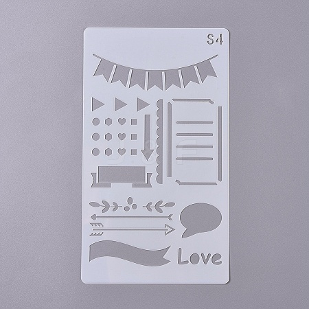 Plastic Drawing Stencil DIY-WH0155-21-1