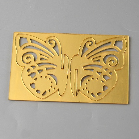 Acrylic Mirror Butterfly Cupcake Toppers FIND-WH0152-208A-1