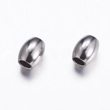 Tarnish Resistant 304 Stainless Steel Beads STAS-P161-28-4mm-1