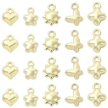 30Pcs 5 Style Alloy Charms FIND-CJ0001-45-1