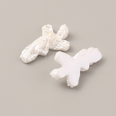Virgin Mary Resin Cabochons MRMJ-WH0075-63D-1