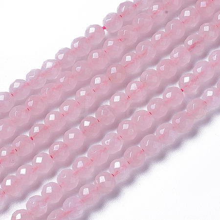 Natural Rose Quartz Beads Strands X-G-F596-20-4mm-1