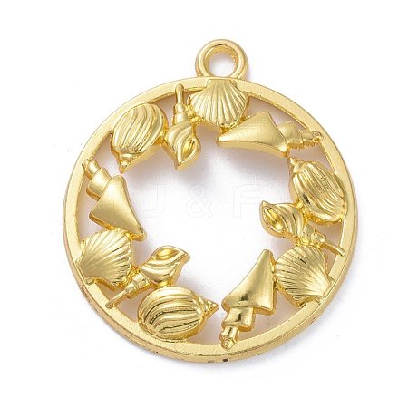 Zinc Alloy Open Back Bezel Pendants PALLOY-E577-23G-1