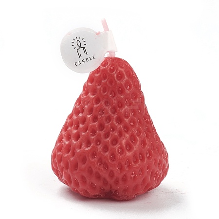 Strawberry Shaped Aromatherapy Smokeless Candles DIY-C001-04A-1