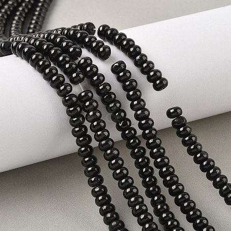 Natural Coal Quartz Beads Strands G-Z095-A01-01-1
