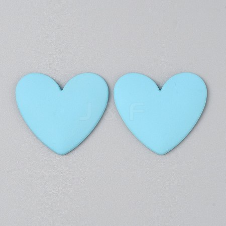 Opaque Resin Cabochons RESI-WH0041-03F-1