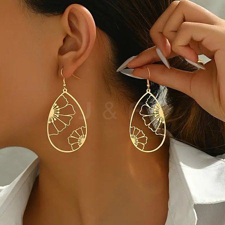 201 Stainless Steel Dangle Earrings FS-WGC9A22-01-1