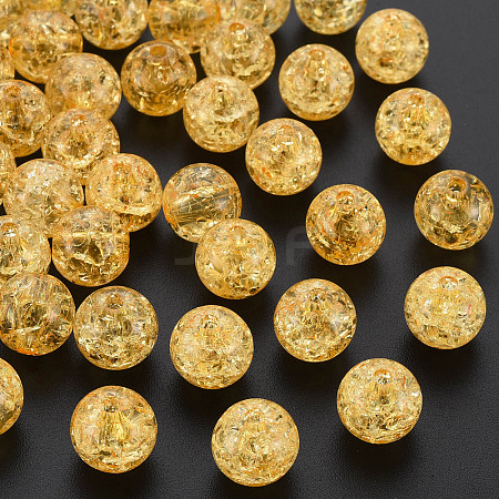 Transparent Crackle Acrylic Beads X-MACR-S373-66A-N13-1