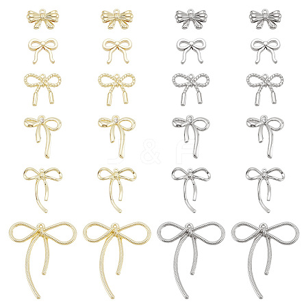 24Pcs 12 Styles Alloy Pendants FIND-HY0004-12-1