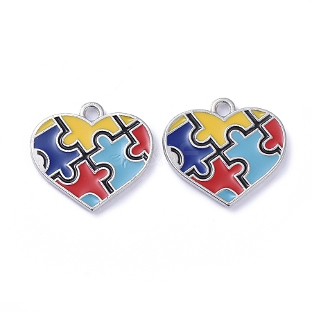 Alloy Enamel Pendants X-ENAM-G192-07P-1