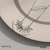 304 Stainless Steel Sun Pendant Necklaces WG29069-02-1