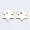 316L Surgical Stainless Steel Micro Pave Cubic Zirconia Links connectors STAS-K178-19RG-1