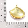 Real 18K Gold Plated Rack Plating Brass Enamel Pendants KK-M293-32G-01-3