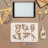 MAYJOYDIY US 1 Pc PET Hollow Out Drawing Painting Stencils DIY-FG0005-14A-3