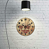 MDF Printed Wall Clock HJEW-WH0058-013-6