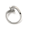 Brass Micro Pave Cubic Zirconia Cup Peg Ring Settings KK-B166-04P-3