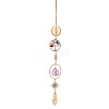 Glass Cone Hanging Suncatcher Prism Ornament PW-WG88031-02-1