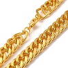 Iron Cuban Link Chain Necklaces for Women Men NJEW-A028-01I-G-2