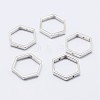 925 Sterling Silver Bead Frames STER-F036-12S-11x10-1