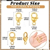 30Pcs 3 Styles Zinc Alloy Lobster Claw Clasps FIND-YW0017-94-2