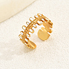 Stainless Steel Vintage Fashion Enamel Open Cuff Rings Lady Date Vacation Gift PZ5386-2-4