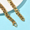 304 Stainless Steel Cuban Link Chain Bracelets for Women BJEW-G779-04A-G-2