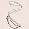 Plastic Imitation Pearl Round Beaded Waist Belly Long Chains for Women FS-WGCCA32-01-5