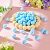 50Pcs Food Grade Eco-Friendly Silicone Beads SIL-TADJ0001-03J-5