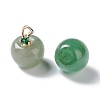 Natural Green Aventurine Pendants G-P499-01G-14-3