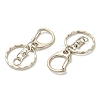 10Pcs Alloy Keychain Clasp Findings PALLOY-YW026-02-2