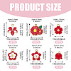 30Pcs 6 Styles Alloy and Enamel Pendants ENAM-TADJ0001-04C-2