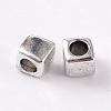 Cube Tibetan Silver Spacer Beads AB227-NF-2