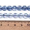 Transparent Crackle Glass Beads Strands GLAA-Q108-03A-10-4