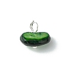 Natural Chip Dyed Shell Charms PALLOY-JF01338-02-2