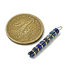 Natural Lapis Lazuli & Electroplated Synthetic Non-magnetic Hematite Heishi Beaded Pendants PALLOY-JF03292-04-2