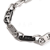 304 Stainless Steel Mariner Link Chain Bracelets BJEW-B078-65EBP-2