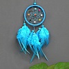 Plastic Woven Net/Web with Feather Pendant Decorations PW23011188468-1