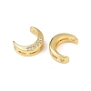 Brass Clear Cubic Zirconia Beads KK-D375-35G-01-2