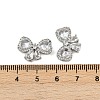 Brass Micro Pave Cubic Zirconia Beads KK-H078-31P-3
